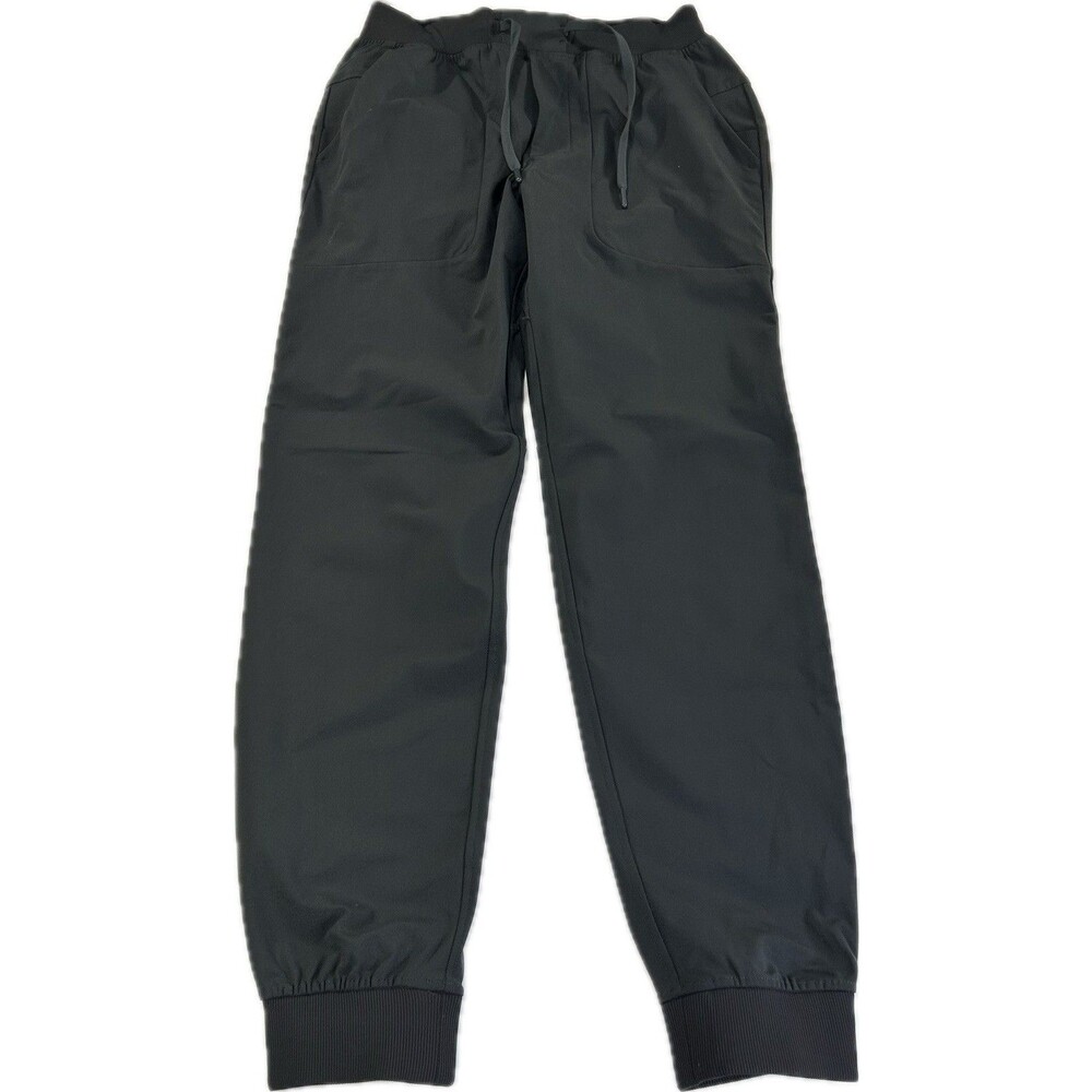 Lululemon ABC Jogger Mens Small Gray/Black Warpstreme Athletic Stretch Pants